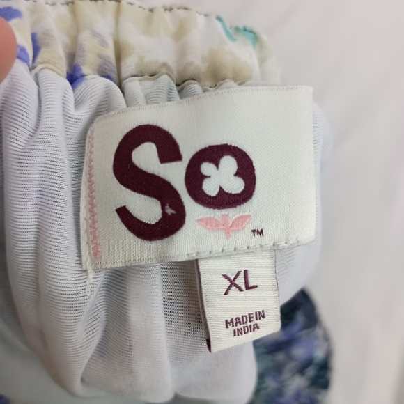 2/$30 SO Green Blue Bubble Short Mini Skirt Pleated Ruffled Casual (#801) - Picture 2 of 7